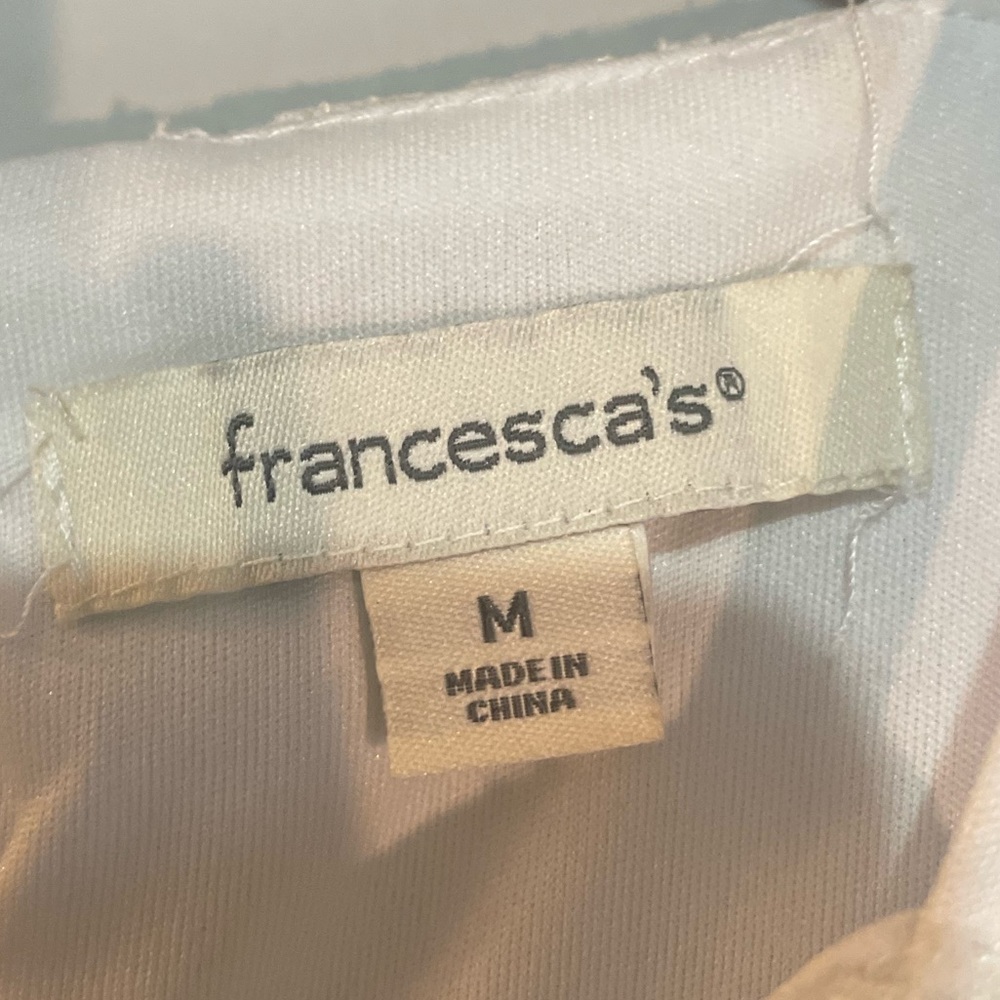Francesca's Kylie Scallop Trim Solid Lace Shift DressWomen's Size M - Picture 3 of 6